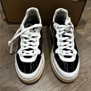 NIB P448 Leather Vert Foil Mirror Sneakers Size 41